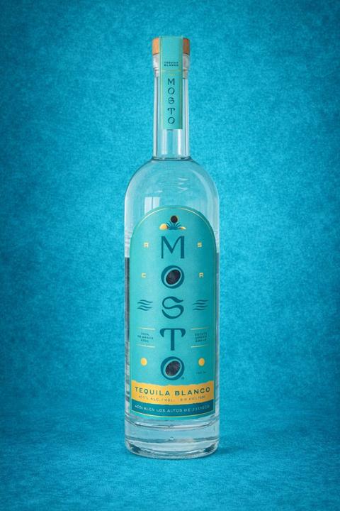Mosto Tequila Blanco bottle — award-winning tequila from Los Altos de Jalisco
