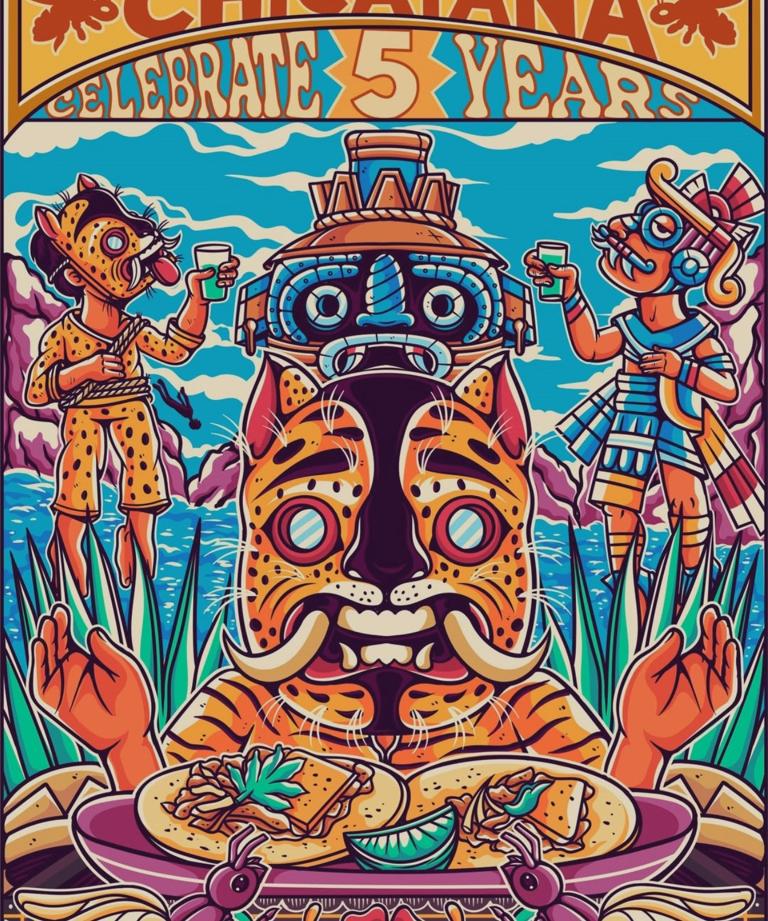 Chicatana’s 5th Anniversary Fiesta — event flyer