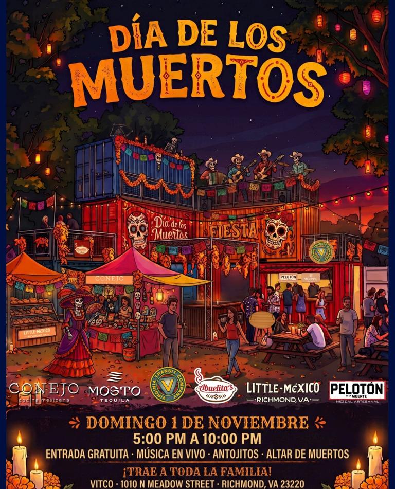 Día de los Muertos at VITCO — event flyer