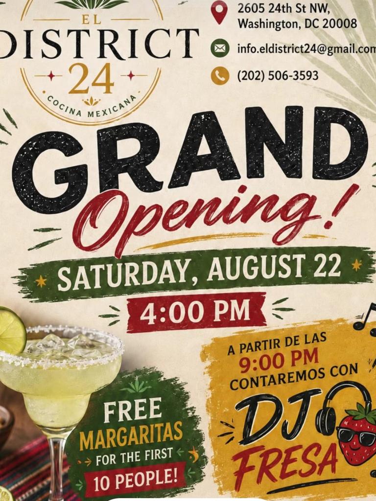 El District 24 — Grand Opening — event flyer