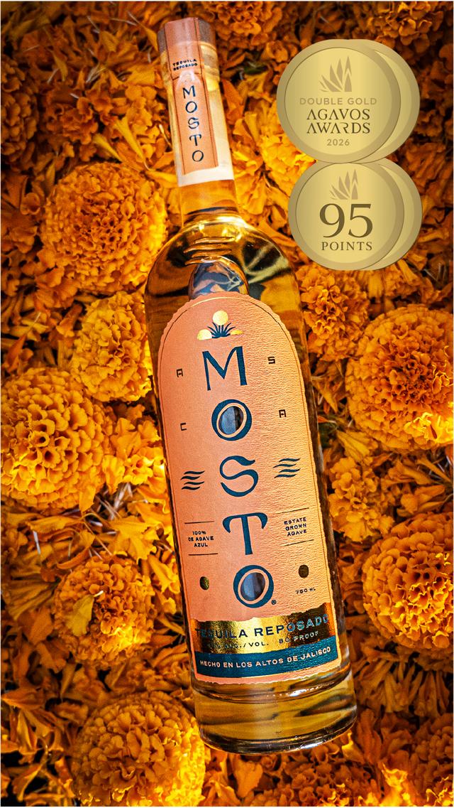 Mosto Reposado with Agavos Awards Double Gold medal